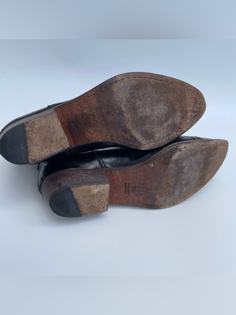 Golden Goose Deluxe Brand GGDB Black Cowboy Ankle Boots Italy EUR 41 / US 10 - Picture 10 of 10